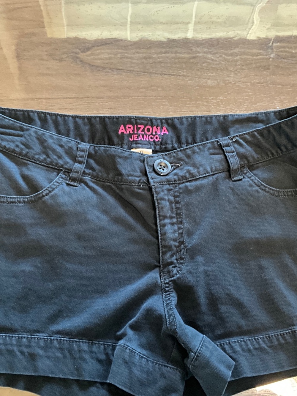 Women’s Jean Shorts, Black- size 13